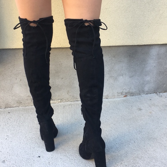 Sold🚫Black Thigh High Boots - Picture 3 of 3